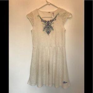 Guess Girls Knitted Lace Dress
